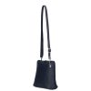 Leder 5128 blaue Umhängetasche