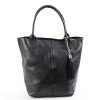 Leder 5230 schwarze Schultertasche