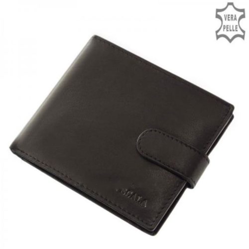 La Scala DK-45 schwarze Geldbörse für Männer