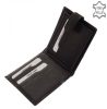 La Scala DK-45 schwarze Geldbörse für Männer