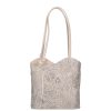 Leder 238 beige Schultertasche