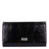 Kroko Mander J11-002 001 schwarze Geldbörse für Damen