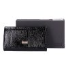 Kroko Mander J11-002 001 schwarze Geldbörse für Damen