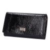 Kroko Mander J11-002 001 schwarze Geldbörse für Damen