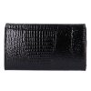 Kroko Mander J11-002 001 schwarze Geldbörse für Damen