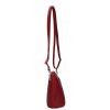 Leder 5128 rote Umhängetasche