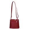 Leder 5128 rote Umhängetasche