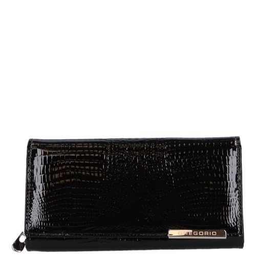 Gregorio GF-106 schwarze Geldbörse für Damen