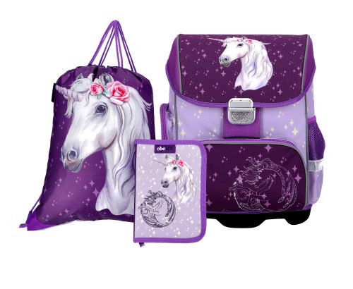 Unicornis Schulranzen Set für Erstklässler ABC123 3 Stück