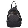 Karen 2402-H schwarzer glänzender Damenrucksack