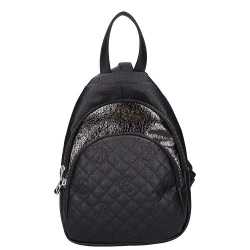 Karen 2402-H schwarzer glänzender Damenrucksack