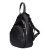 Karen 2402-H schwarzer glänzender Damenrucksack