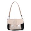 Chiara E 698 champagne schwarze Tasche