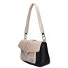Chiara E 698 champagne schwarze Tasche