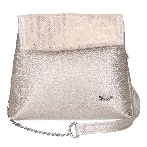 Karen D 383 champagne Faserleder kleine Umhängetasche