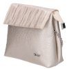 Karen D 383 champagne Faserleder kleine Umhängetasche