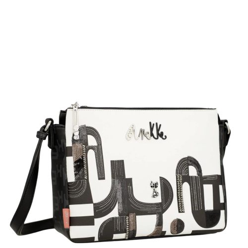 Anekke Peace & Love 38863-184 schwarze weiße Tasche