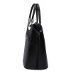 Karen 9079 schwarz-gemusterter Faserleder Tasche