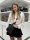 Chiara I 5037 Schwarz Faserleder Damenrucksack