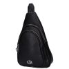 Chiara I 5037 Schwarz Faserleder Damenrucksack