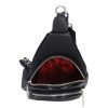 Chiara I 5037 Schwarz Faserleder Damenrucksack