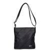 Karen 9481 schwarze glänzende Faserleder Damen Tasche
