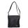 Karen 9481 schwarze glänzende Faserleder Damen Tasche
