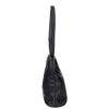 Karen 9481 schwarze glänzende Faserleder Damen Tasche