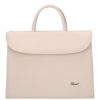 Karen 284 beige Furla Faserleder Damen Aktentasche