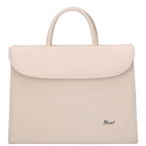 Karen 284 beige Furla Faserleder Damen Aktentasche