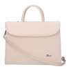 Karen 284 beige Furla Faserleder Damen Aktentasche