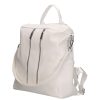 Chiara Faserleder Rucksack und Schultertasche L 312 weiß
