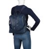 Chiara Faserleder Rucksack und Schultertasche L 312 weiß