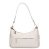 Chiara Faserleder Tasche M 8022 weiß