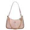 Chiara Faserleder Tasche M 8022 Puder Blumen