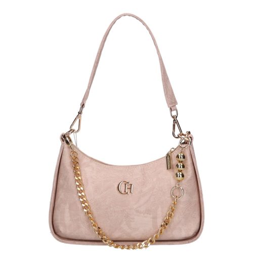 Chiara Faserleder Tasche M 8022 Puder Blumen