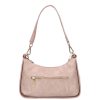 Chiara Faserleder Tasche M 8022 Puder Blumen