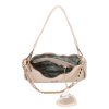 Chiara Faserleder Tasche M 8022 braune Blumen