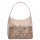 Chiara Faserleder Tasche M 8035 beige Blumen
