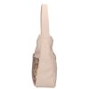Chiara Faserleder Tasche M 8035 beige Blumen