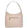 Chiara Faserleder Tasche M 8035 beige Blumen