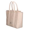 Chiara Faserleder Tasche E 6014 beige Blume