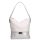Karen Faserleder Tasche 1337 Bis Weiß Silber