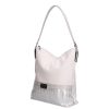 Karen Faserleder Tasche 1337 Bis Weiß Silber