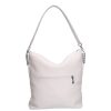 Karen Faserleder Tasche 1337 Bis Weiß Silber