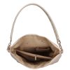 Karen Faserleder Tasche 1337 Bis Weiß Silber