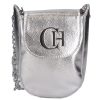 Chiara Faserleder Tasche K 773 silber