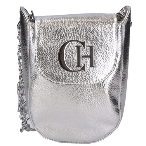 Chiara Faserleder Tasche K 773 silber