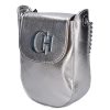 Chiara Faserleder Tasche K 773 silber