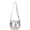 Karen Faserleder Tasche KR 001 bis silber